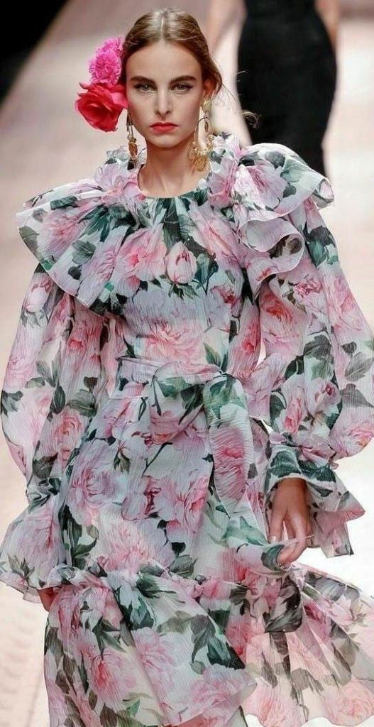 Rochie din sifon floral