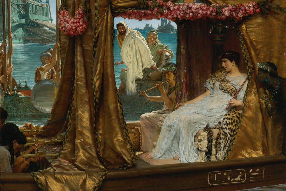 Lawrence Alma Tadema, pictura Antony and Cleopatra