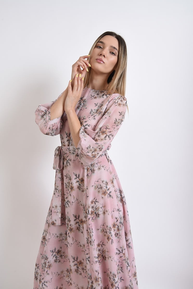 Rochie midi cu imprimeu floral